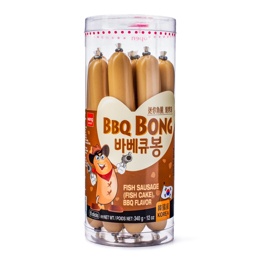 Weee! Wang Korea BBQ Bong Korean Fish Sausage, Barbecue Flavor 10ct
