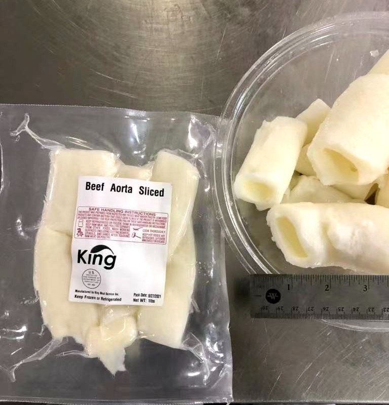 Weee! King Sliced Beef Aorta for Stew and Hot Pot, Frozen