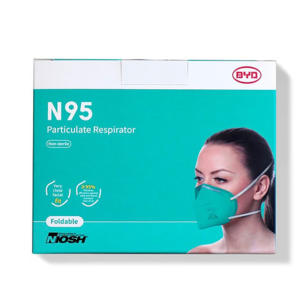BYD Care N95 Particulate Respirator Masks 20pcs Individually Packed